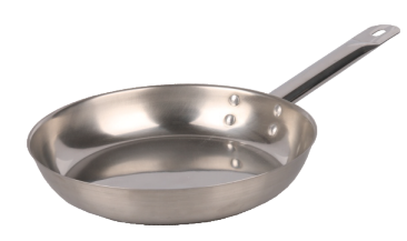 S/S FRY PAN WITH SANDWICH BOTTOM 
