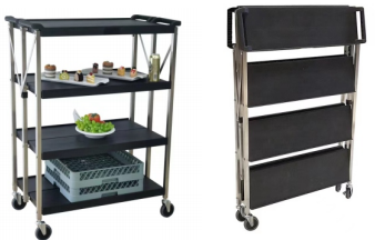 Foldable trolley(PLASTICK) 4 LAYER